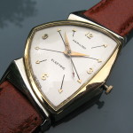 Hamilton Pacer; 1958. Rarer dial type with crosshairs from 10 to 4 and from 2 to 8 (Cal. 500)