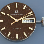 Universal Geneve Unisonic; Stainless Steel Case with solid Gold bezel